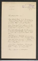 k.k. naturhistorisches Hofmuseum, Intendanzakten 1885-1896 (Hauer), Aktenzahl Z.64/1891, Seite 1